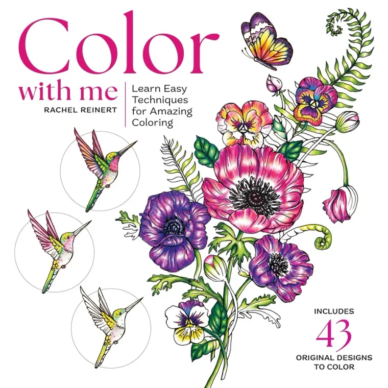 The cover of Color with Me by Rachel Reinert